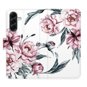 Flip pouzdro iSaprio - Samsung Galaxy A26 5G - Pink Flowers - kapsičky na karty