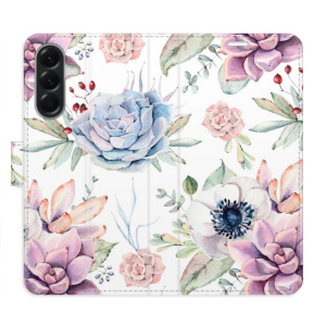 Flip pouzdro iSaprio - Samsung Galaxy A26 5G - Succulents Pattern - kapsičky na karty