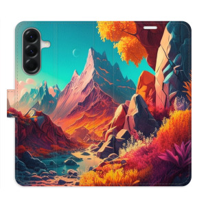 Flip pouzdro iSaprio - Samsung Galaxy A36 5G - Colorful Mountains - kapsičky na karty