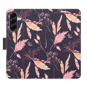 Flip pouzdro iSaprio - Samsung Galaxy A36 5G - Ornamental Flowers 02 - kapsičky na karty