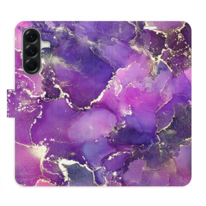 Flip pouzdro iSaprio - Samsung Galaxy A36 5G - Purple Marble - kapsičky na karty