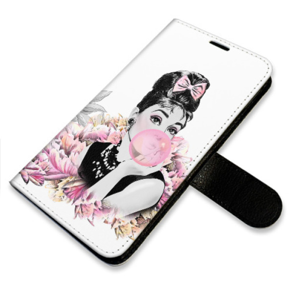 Flip pouzdro iSaprio - Samsung Galaxy A56 5G - Girl with bubble - kapsičky na karty