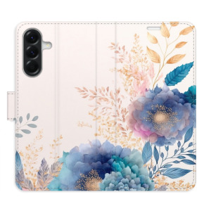Flip pouzdro iSaprio - Samsung Galaxy A56 5G - Ornamental Flowers 03 - kapsičky na karty