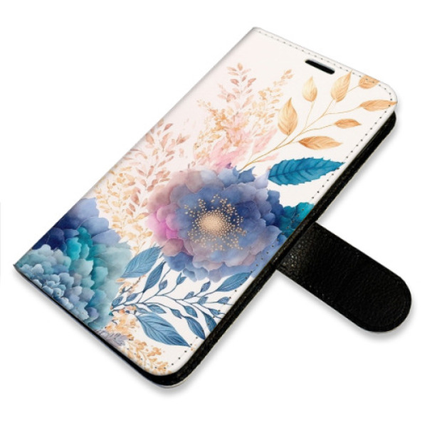 Flip pouzdro iSaprio - Samsung Galaxy A56 5G - Ornamental Flowers 03 - kapsičky na karty