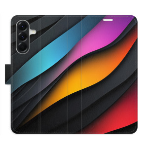 Flip pouzdro iSaprio - Samsung Galaxy A56 5G - Color Waves - kapsičky na karty