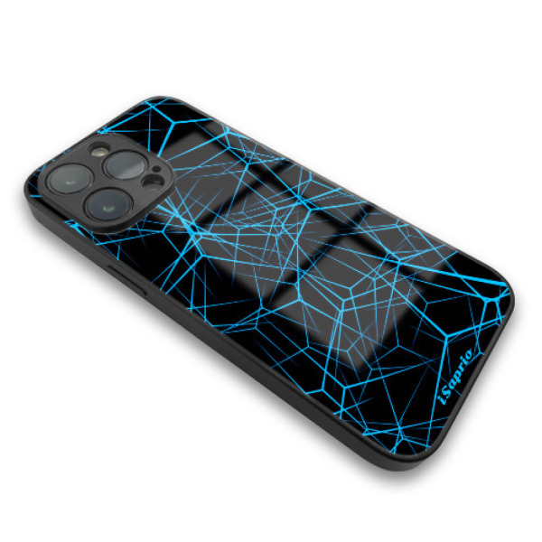 iSaprio MagSafe lesklé pouzdro - Apple iPhone 13 Pro - Abstract Outlines 12
