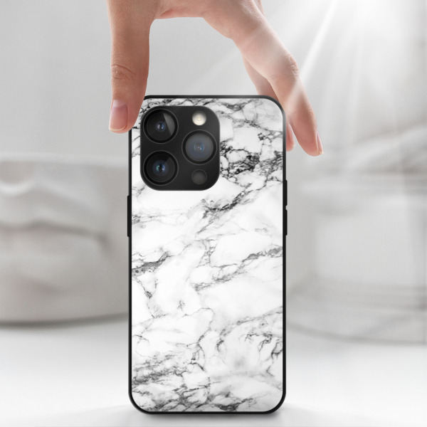 iSaprio MagSafe lesklé pouzdro - Apple iPhone 13 Pro - White Marble 01