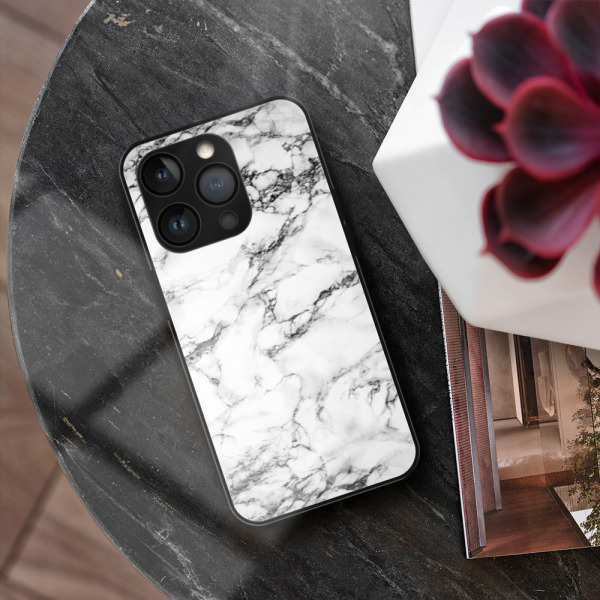 iSaprio MagSafe lesklé pouzdro - Apple iPhone 13 Pro - White Marble 01