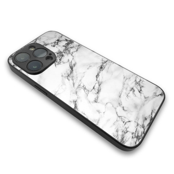 iSaprio MagSafe lesklé pouzdro - Apple iPhone 13 Pro - White Marble 01