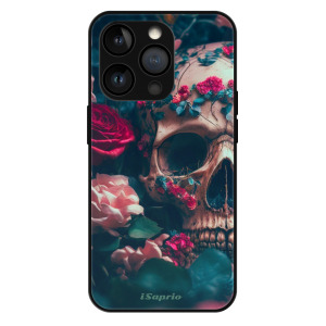 iSaprio MagSafe lesklé pouzdro - Apple iPhone 13 Pro - Skull in Roses