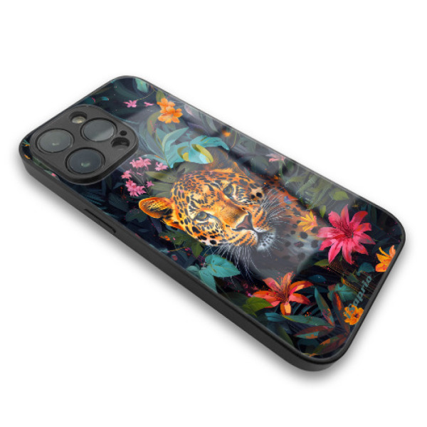iSaprio MagSafe lesklé pouzdro - Apple iPhone 13 Pro - Flower Jaguar
