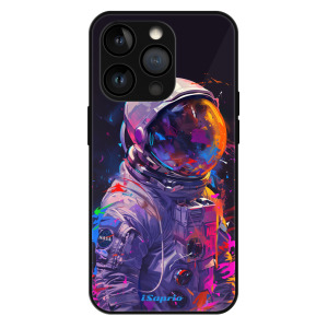 iSaprio MagSafe lesklé pouzdro - Apple iPhone 13 Pro - Neon Astronaut
