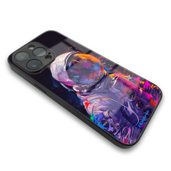iSaprio MagSafe lesklé pouzdro - Apple iPhone 13 Pro - Neon Astronaut