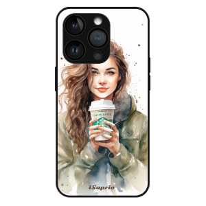 iSaprio MagSafe lesklé pouzdro - Apple iPhone 13 Pro - Girl With Latte