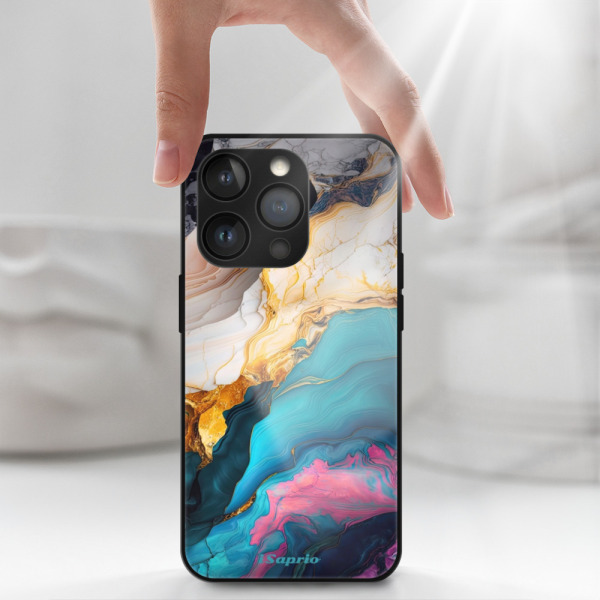 iSaprio MagSafe lesklé pouzdro - Apple iPhone 13 Pro - Color Marble 21