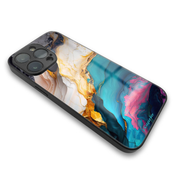 iSaprio MagSafe lesklé pouzdro - Apple iPhone 13 Pro - Color Marble 21
