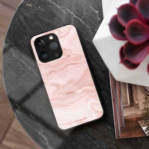 iSaprio MagSafe lesklé pouzdro - Apple iPhone 13 Pro - RoseGold Marble 10