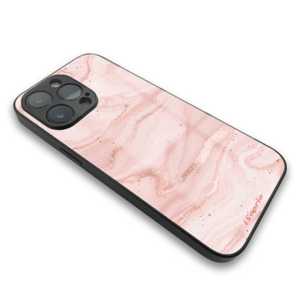iSaprio MagSafe lesklé pouzdro - Apple iPhone 13 Pro - RoseGold Marble 10