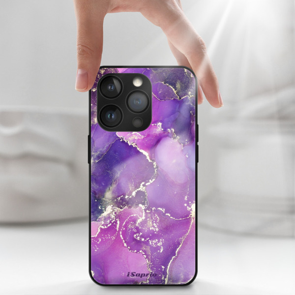 iSaprio MagSafe lesklé pouzdro - Apple iPhone 13 Pro - Purple Marble 10