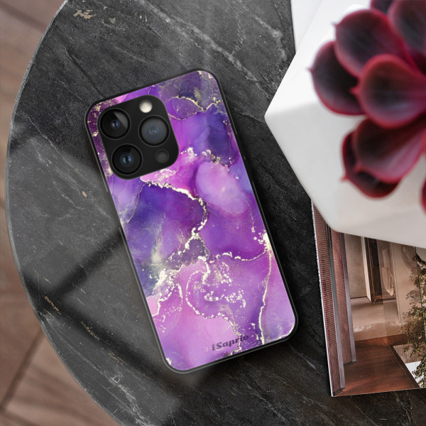 iSaprio MagSafe lesklé pouzdro - Apple iPhone 13 Pro - Purple Marble 10