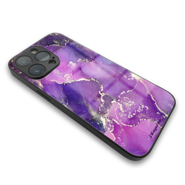 iSaprio MagSafe lesklé pouzdro - Apple iPhone 13 Pro - Purple Marble 10