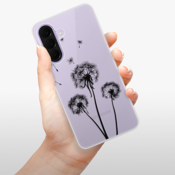 Silikonové pouzdro iSaprio - Samsung Galaxy A37 - Three Dandelions - black