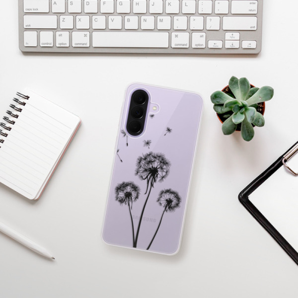 Silikonové pouzdro iSaprio - Samsung Galaxy A37 - Three Dandelions - black