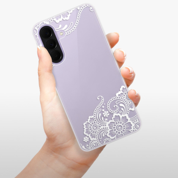 Silikonové pouzdro iSaprio - Samsung Galaxy A37 - White Lace 02
