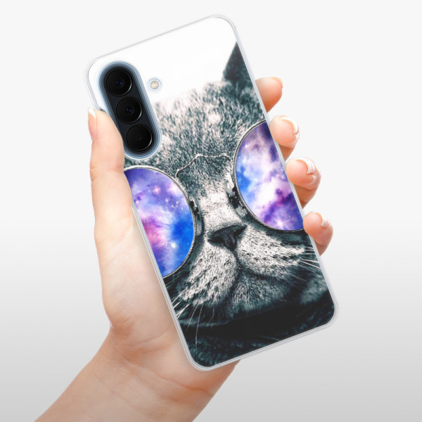 Silikonové pouzdro iSaprio - Samsung Galaxy A57 - Galaxy Cat