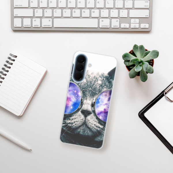 Silikonové pouzdro iSaprio - Samsung Galaxy A57 - Galaxy Cat
