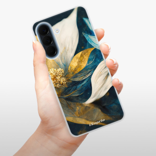 Silikonové pouzdro iSaprio - Samsung Galaxy A57 - Gold Petals