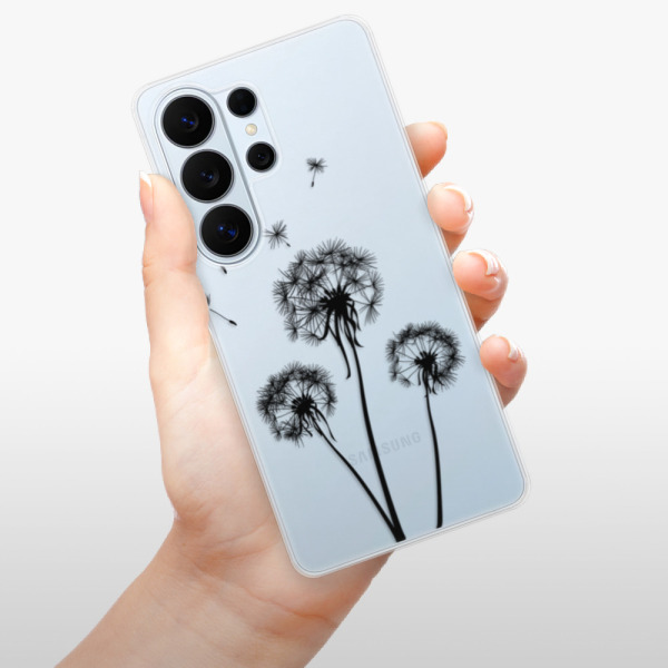 Silikonové pouzdro iSaprio - Samsung Galaxy S26 Ultra - Three Dandelions - black