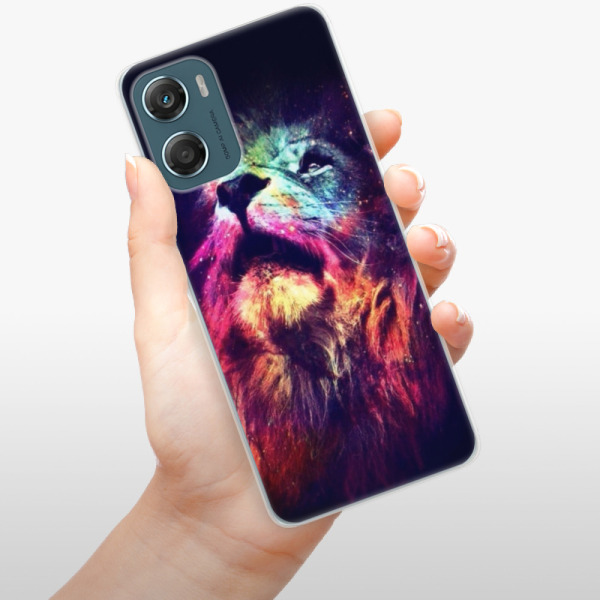 Silikonové pouzdro iSaprio - Motorola Moto G06 - Lion in Colors