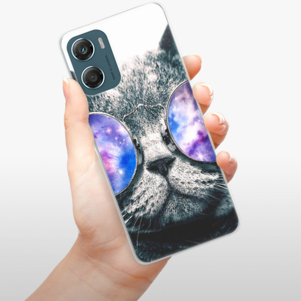 Silikonové pouzdro iSaprio - Motorola Moto G06 - Galaxy Cat
