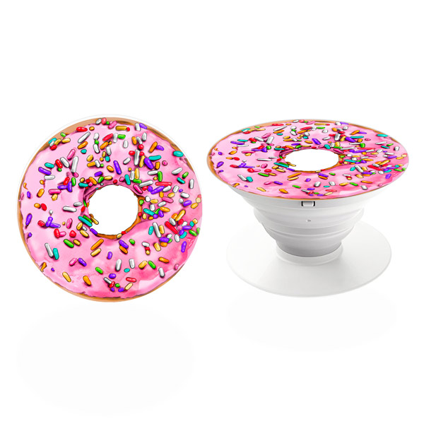 PopSocket iSaprio – Pink Donut držák na mobil / mobil držka (PopSocket iSaprio – Pink Donut držák na mobilní telefon / mobil držka)