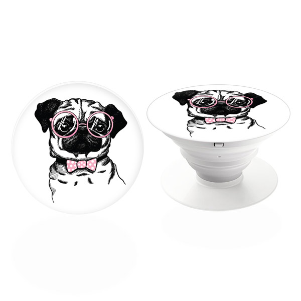 PopSocket iSaprio – The Pug držák na mobil / mobil držka (PopSocket iSaprio – The Pug držák na mobilní telefon / mobil držka)